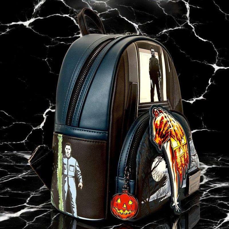 Halloween Michael Myers Jack-O'-Lantern Glow Mini Backpack