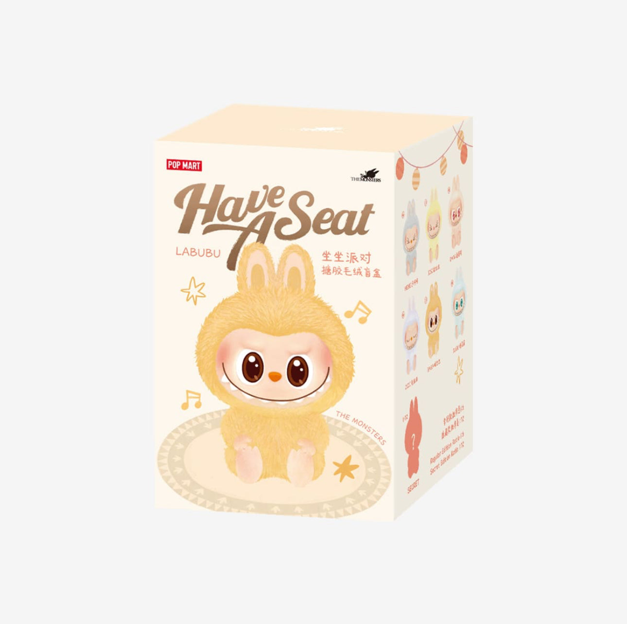 HEHE - THE MONSTERS - Have a Seat Vinyl Plush Blind Box - AUTHENTIC
