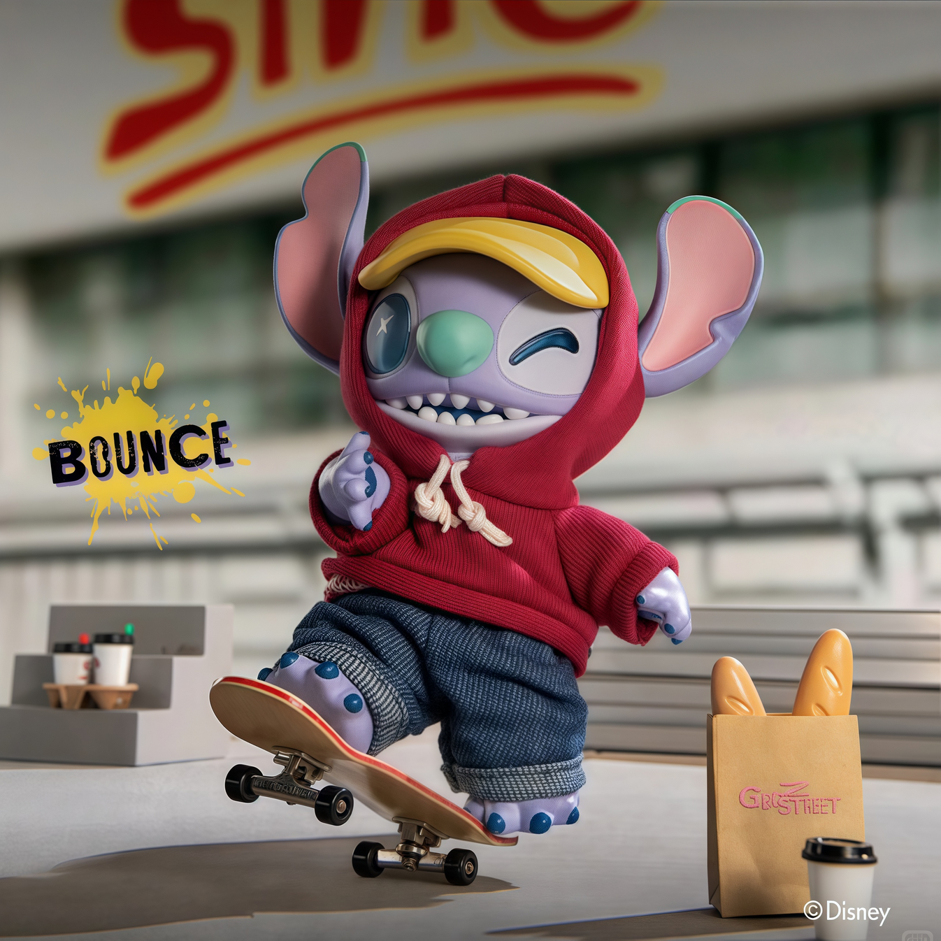 Disney Stitch GenZ Street Plush Pendant Blind Box - AUTHENTIC