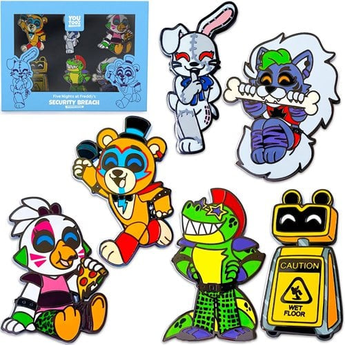 Five Nights at Freddys Security Breach Boxed Pin Set of 6