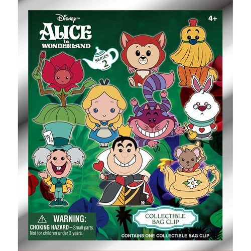 Alice in Wonderland Series 2 3D Foam Mystery Bag Clip Keychain