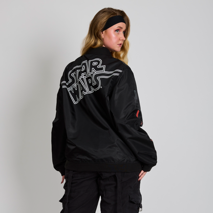 Star Wars Glow Light Saber Bomber Jacket