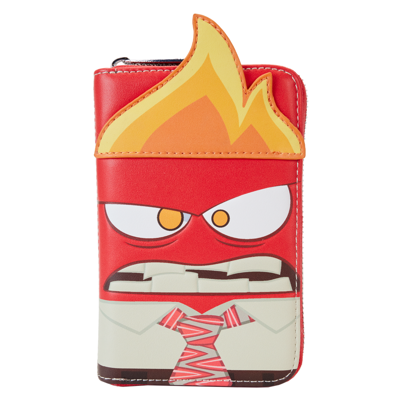 Inside Out  Anger Cosplay Glow Zip Around Wallet