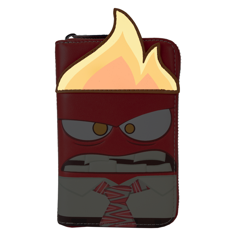 Inside Out  Anger Cosplay Glow Zip Around Wallet