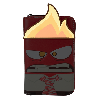 Inside Out  Anger Cosplay Glow Zip Around Wallet