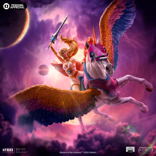 SHE-RA AND SWIFT WIND DELUXE - MASTERS OF THE UNIVERSE - ART SCALE 1/10