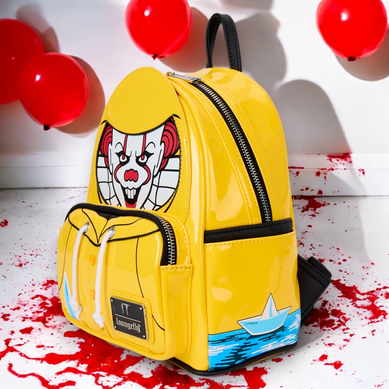 It Pennywise Raincoat Cosplay Glow Mini Backpack
