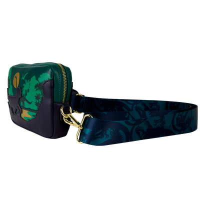 Jurassic World Jungle Dinosaur Silhouette Sling Crossbody Bag With Coin Bag