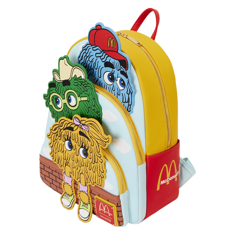 McDonald's Vintage Fry Kids Triple Pocket Mini Backpack
