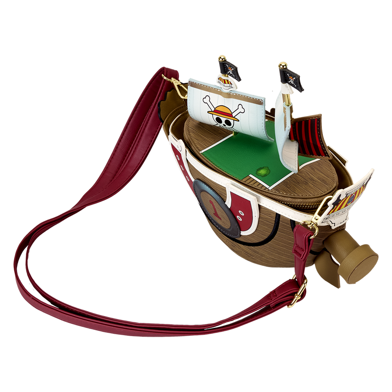 One Piece Thousand Sunny Ship Figural Crossbody Bag