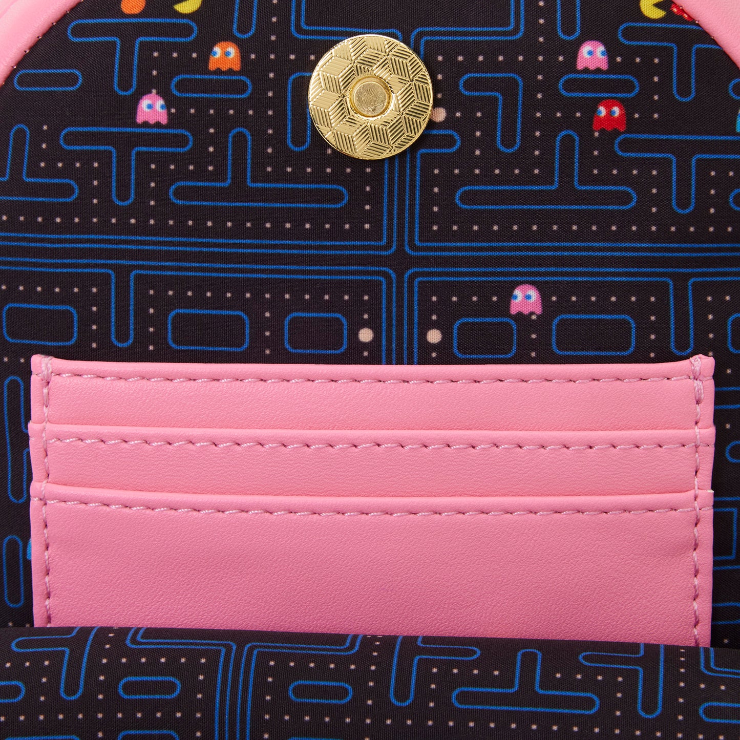 Pac-Man Pinky Ghost Glow Sling Crossbody Bag