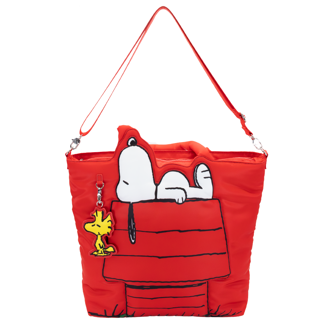 Peanuts 75th Anniversary Snoopy House Padded Nylon Tote Bag