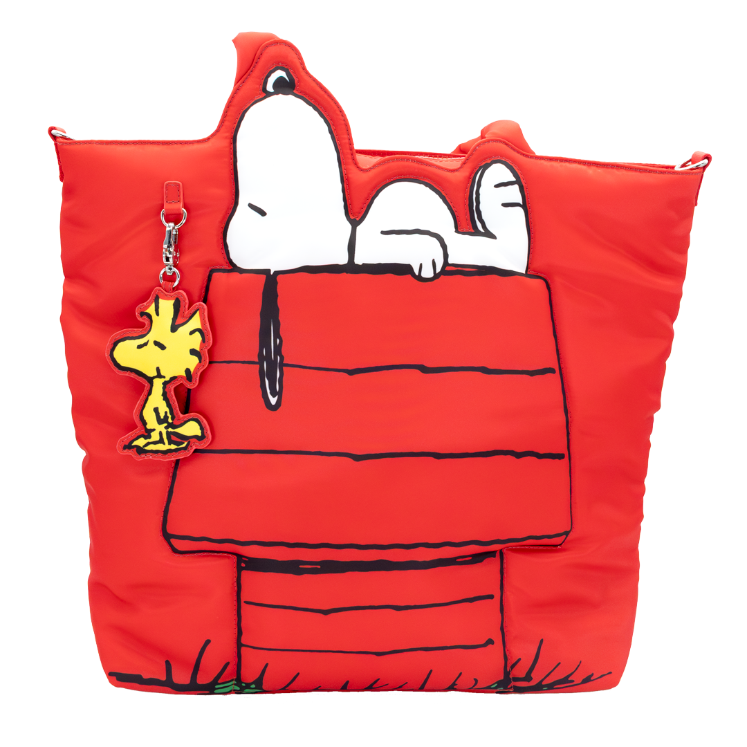 Peanuts 75th Anniversary Snoopy House Padded Nylon Tote Bag