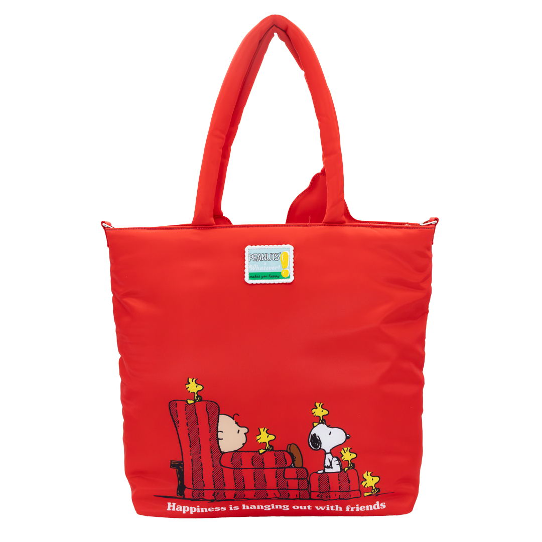 Peanuts 75th Anniversary Snoopy House Padded Nylon Tote Bag