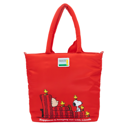 Peanuts 75th Anniversary Snoopy House Padded Nylon Tote Bag
