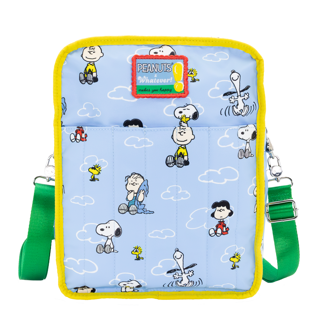 Peanuts 75th Anniversary Color Block Denim & Canvas Convertible Bag