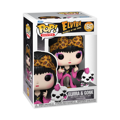 Elvira and Gonk Funko Pop! Vinyl Figure #1647 and Buddy
