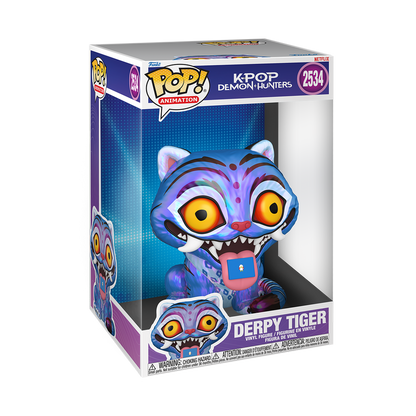 KPop Demon Hunters Derpy Tiger Jumbo 10-Inch Funko Pop! Vinyl Figure #2534
