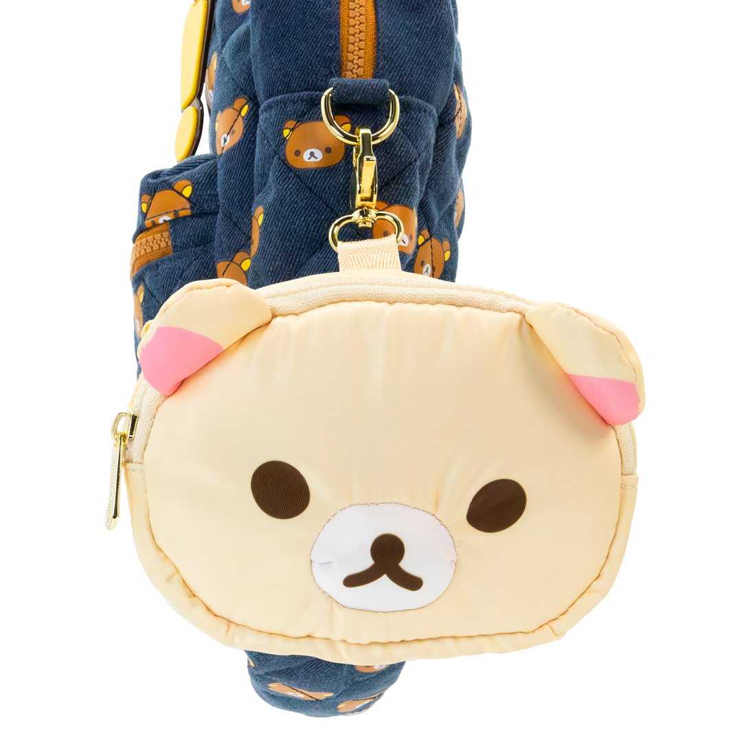 Rilakkuma Kirolakkuma Padded Nylon Mini Crossbody Bag