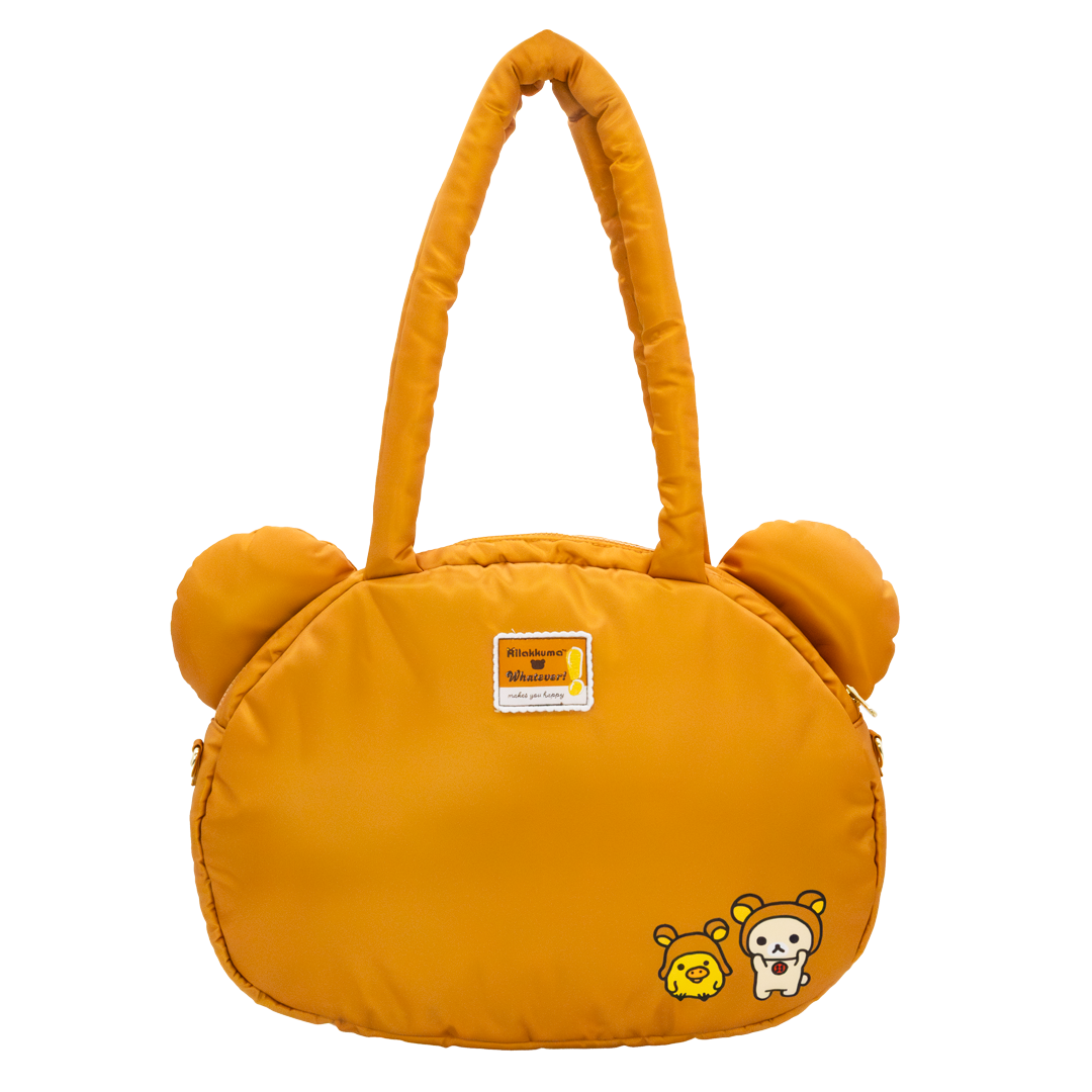 Rilakkuma Head Padded Nylon Tote Bag