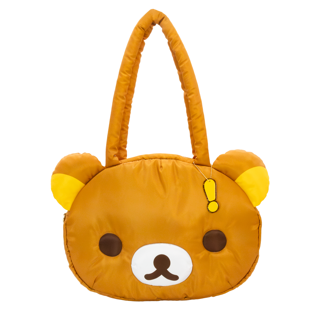 Rilakkuma Head Padded Nylon Tote Bag