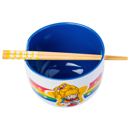 Rainbow Brite Rainbow Border Star 20oz Ceramic Ramen Bowl