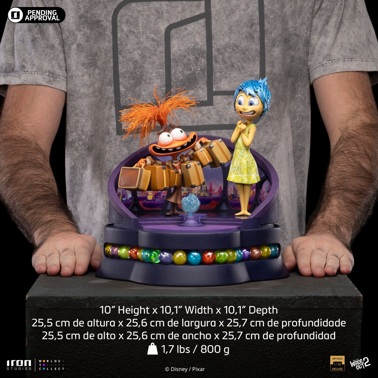 STATUE JOY & ANXIETY DELUXE - INSIDE OUT 2 - ART SCALE 1/10