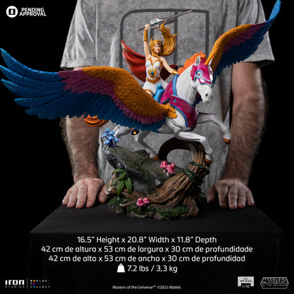 SHE-RA AND SWIFT WIND DELUXE - MASTERS OF THE UNIVERSE - ART SCALE 1/10