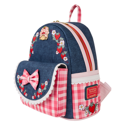 STRAWBERRY SHORTCAKE FAUX DENIM MINI BACKPACK