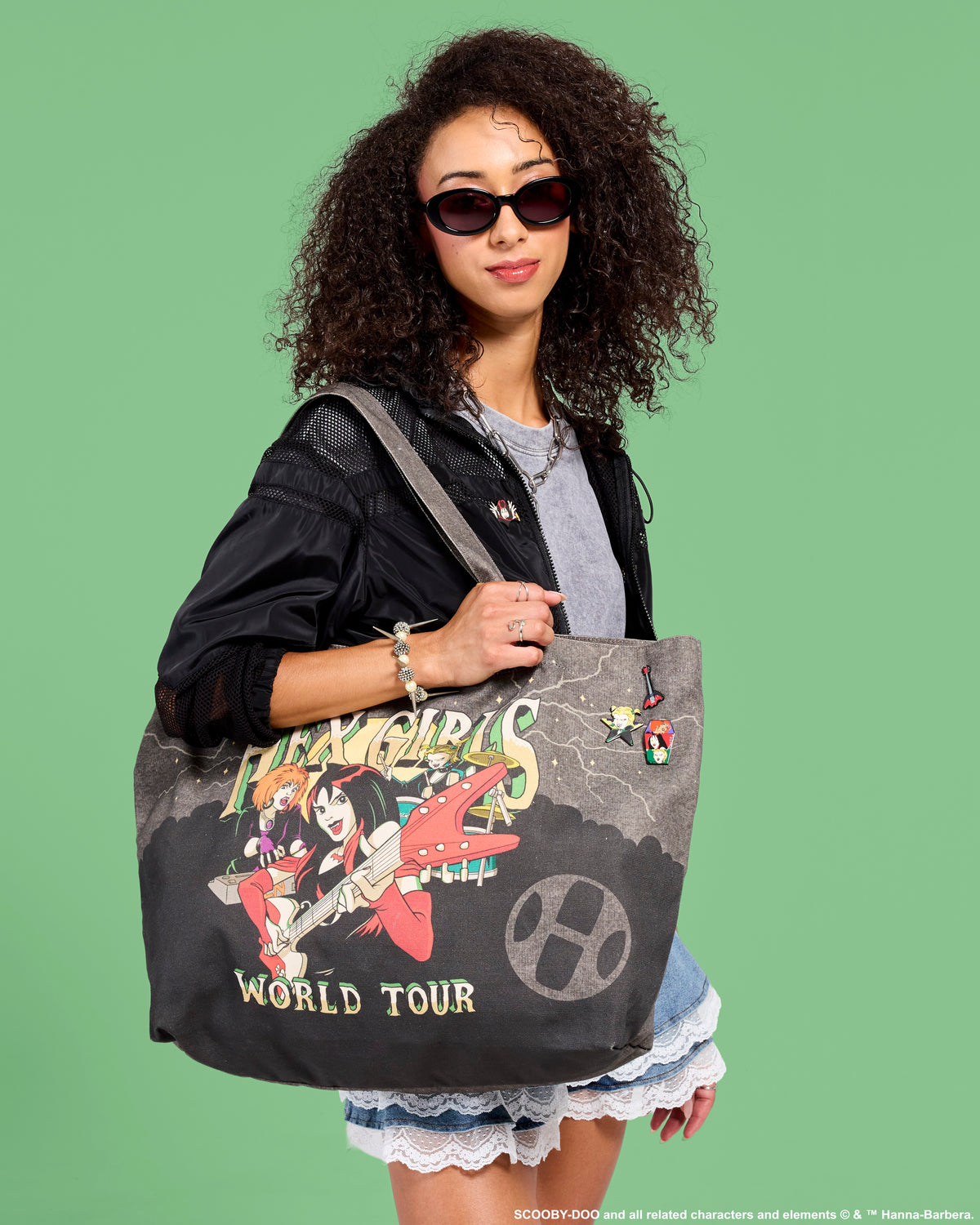 Scooby-Doo! Hex Girls World Tour Oversized Canvas Tote Bag