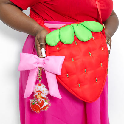 Strawberry Shortcake™ Quilted Strawberry Crossbody Bag