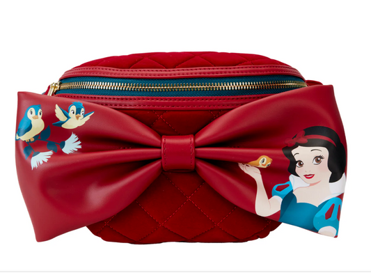 Disney Snow White Classic Bow Velvet Belt Bag