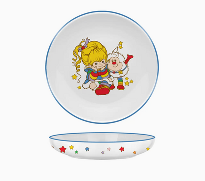Rainbow Brite Sitting w/ Twink 9" Coupe Ceramic Dinner Bowl