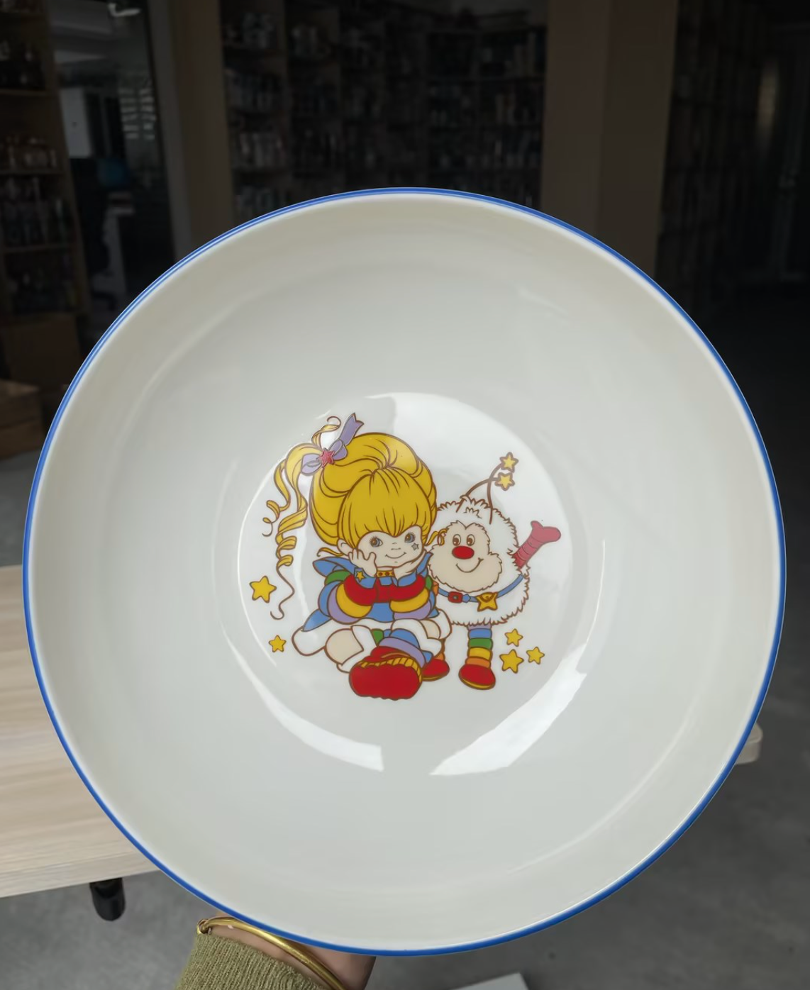 Rainbow Brite Sitting w/ Twink 9" Coupe Ceramic Dinner Bowl