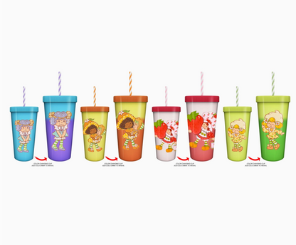 Strawberry Shortcake & Friends 24oz 4pk Color Change Tumbler Set