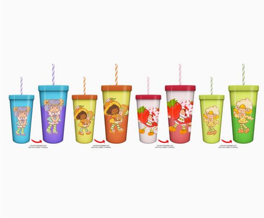 Strawberry Shortcake & Friends 24oz 4pk Color Change Tumbler Set