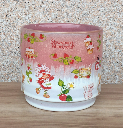 Strawberry Shortcake Vintage Reactive Glaze Ceramic Planter