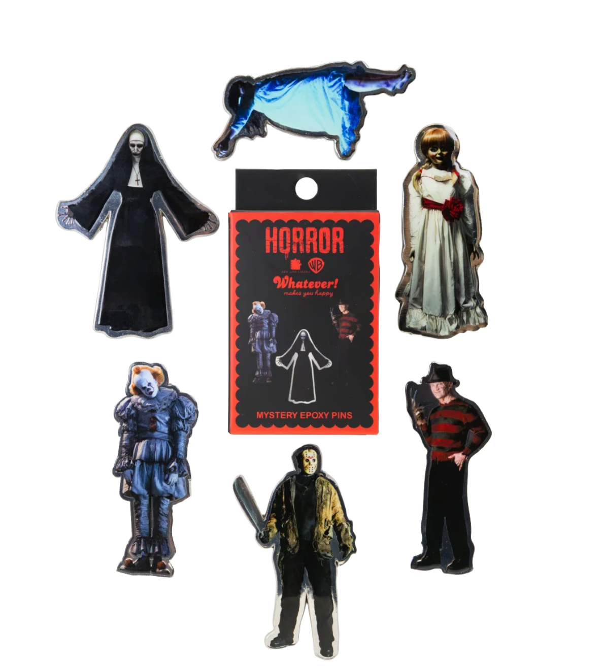 WB Horror Mystery Box Horror Icons Epoxy Pins