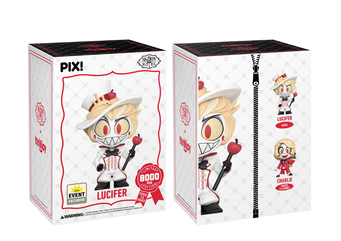 Hazbin Hotel Lucifer Pix! Vinyl Figure - 2026 Convention Exclusive