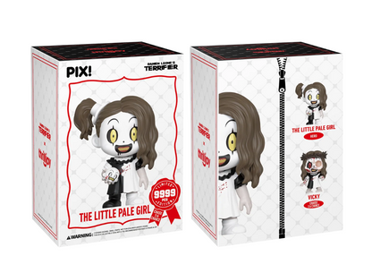 Terrifier The Little Pale Girl with Art the Clown Head Pix! Vinyl Figure: The Entity