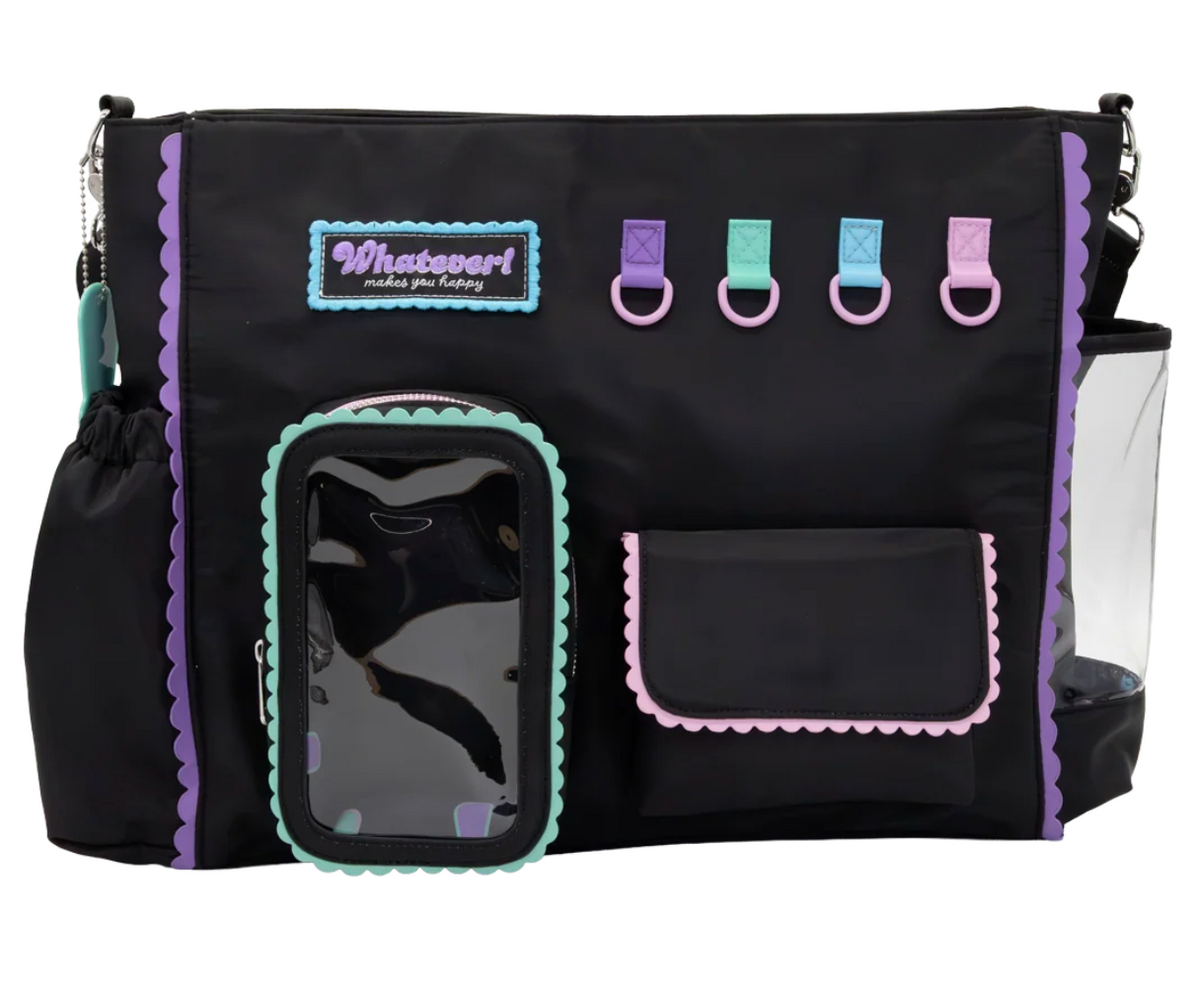 Whatever! Makes You Happy Black Emotional Support Trinket Bag