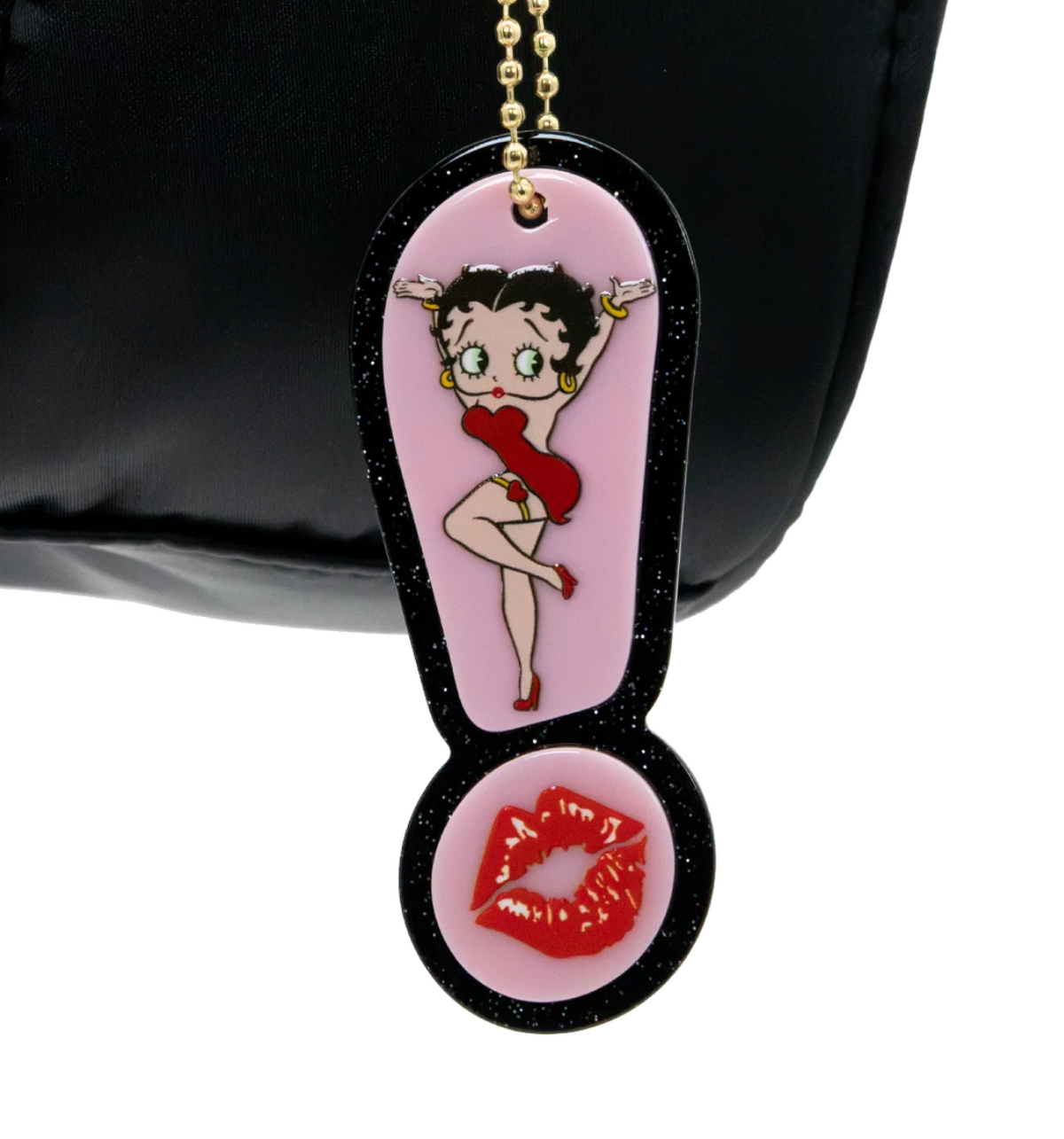 Betty Boop Head Crossbody Bag