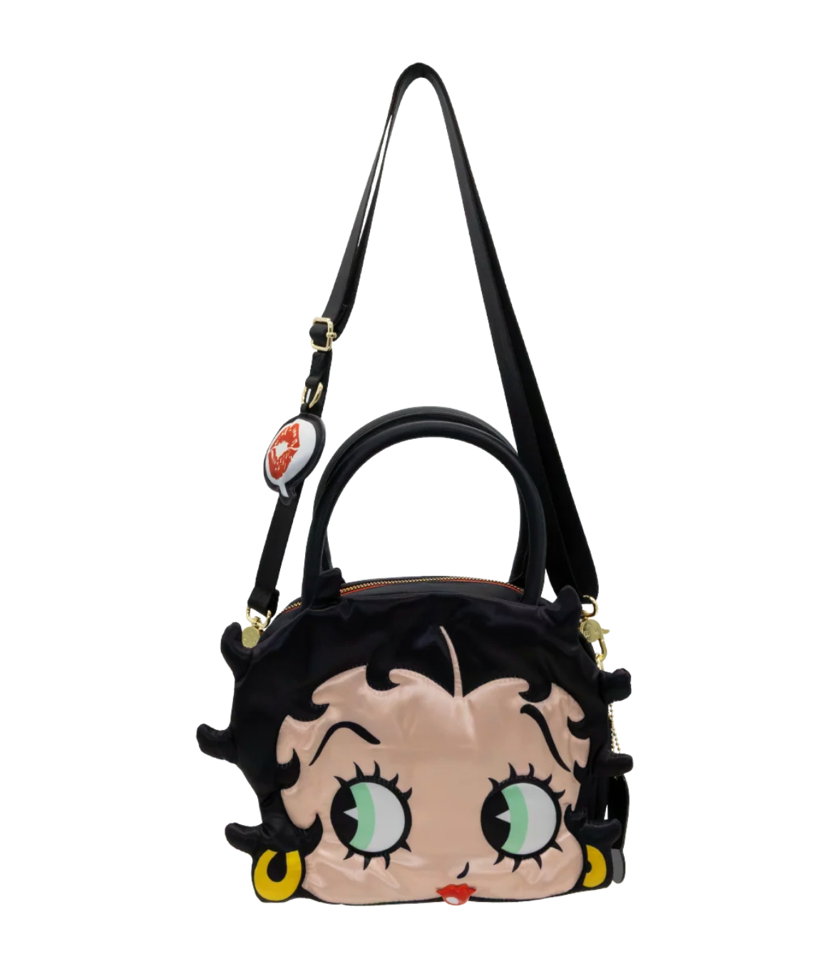Betty Boop Head Crossbody Bag