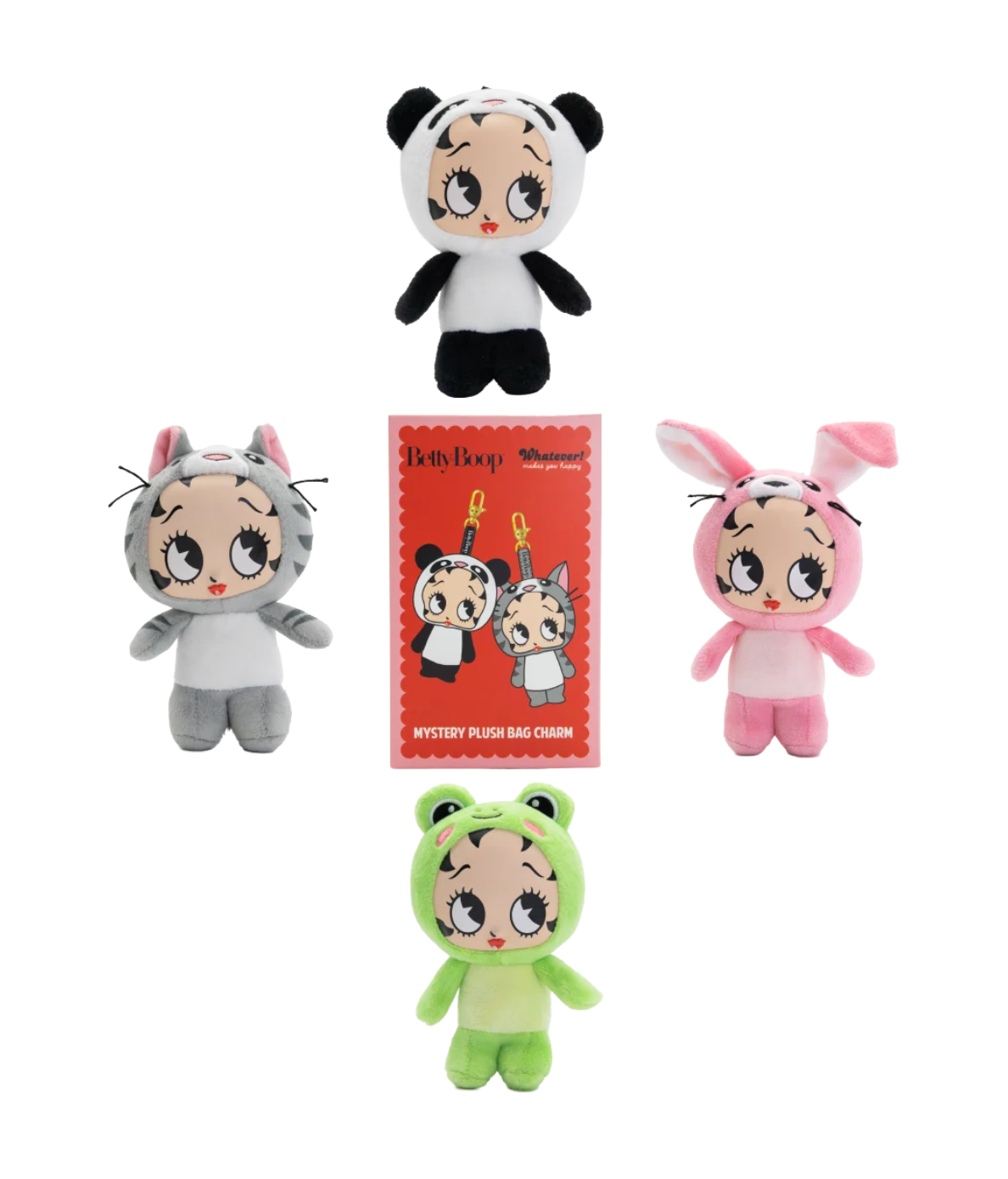 Betty Boop Mystery Box Silicone Face Plush Bag Charms