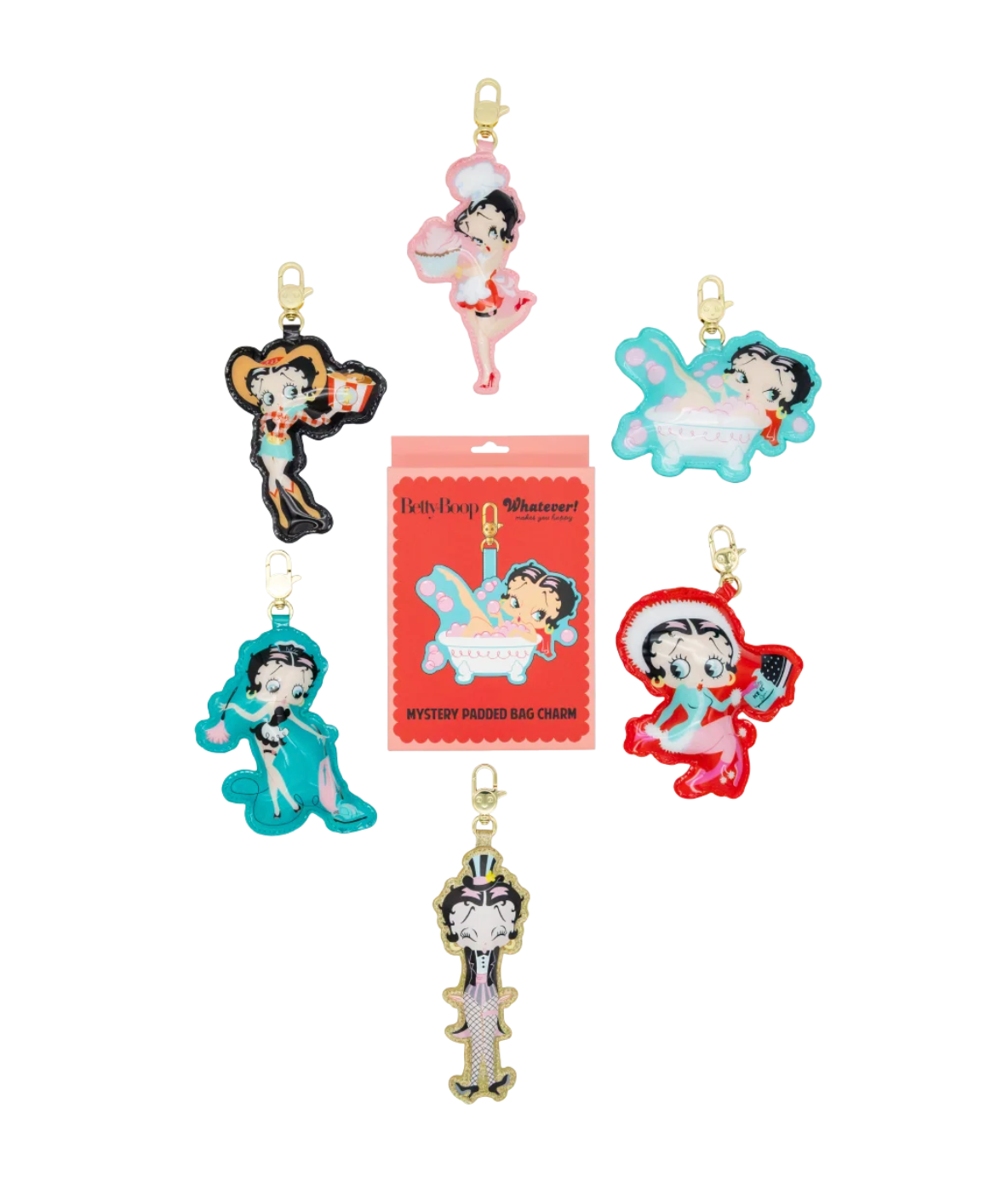 Betty Boop Mystery Box Personas Padded Bag Charms