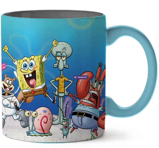 SpongeBob SquarePants Cast Under Water 14oz. Ceramic Mug