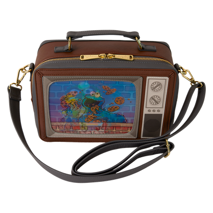 Sesame Street Lenticular Retro TV Triple Lenticular Crossbody Bag