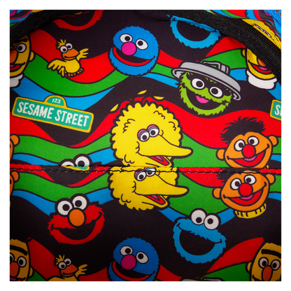 Sesame Street Lenticular Retro TV Triple Lenticular Crossbody Bag