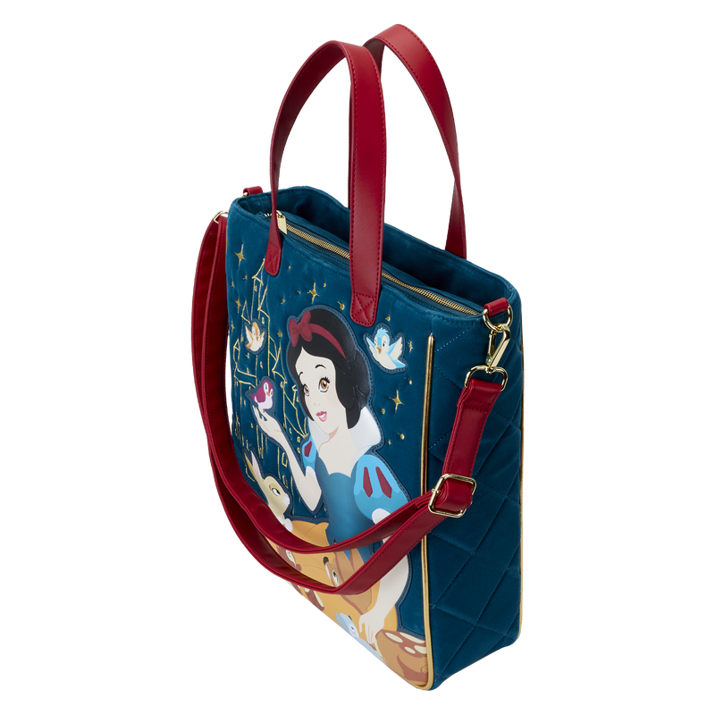 Snow White Heritage Quilted Velvet Tote Bag