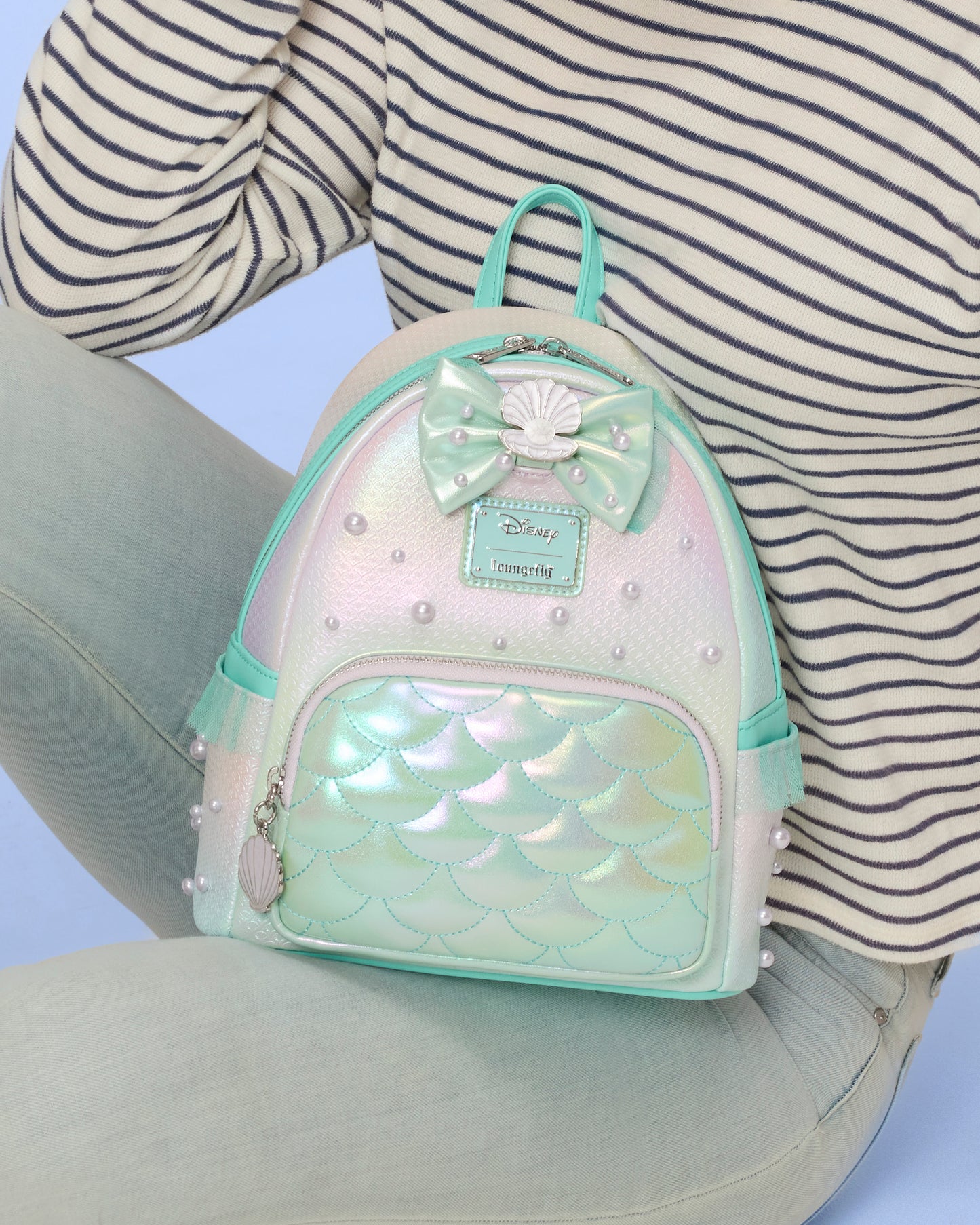 The Little Mermaid Iridescent Pearl Mini Backpack